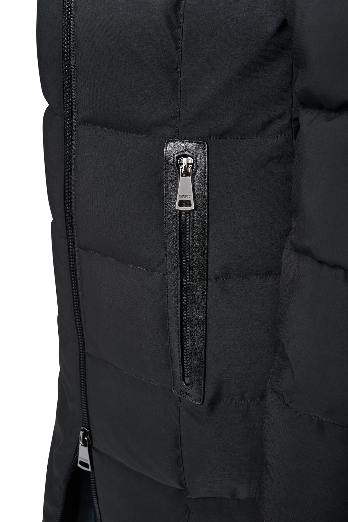 DKNY LONG HOODED PUFFER COAT