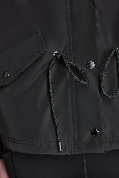 DKNY HIGH-LOW CROPPED JACKET