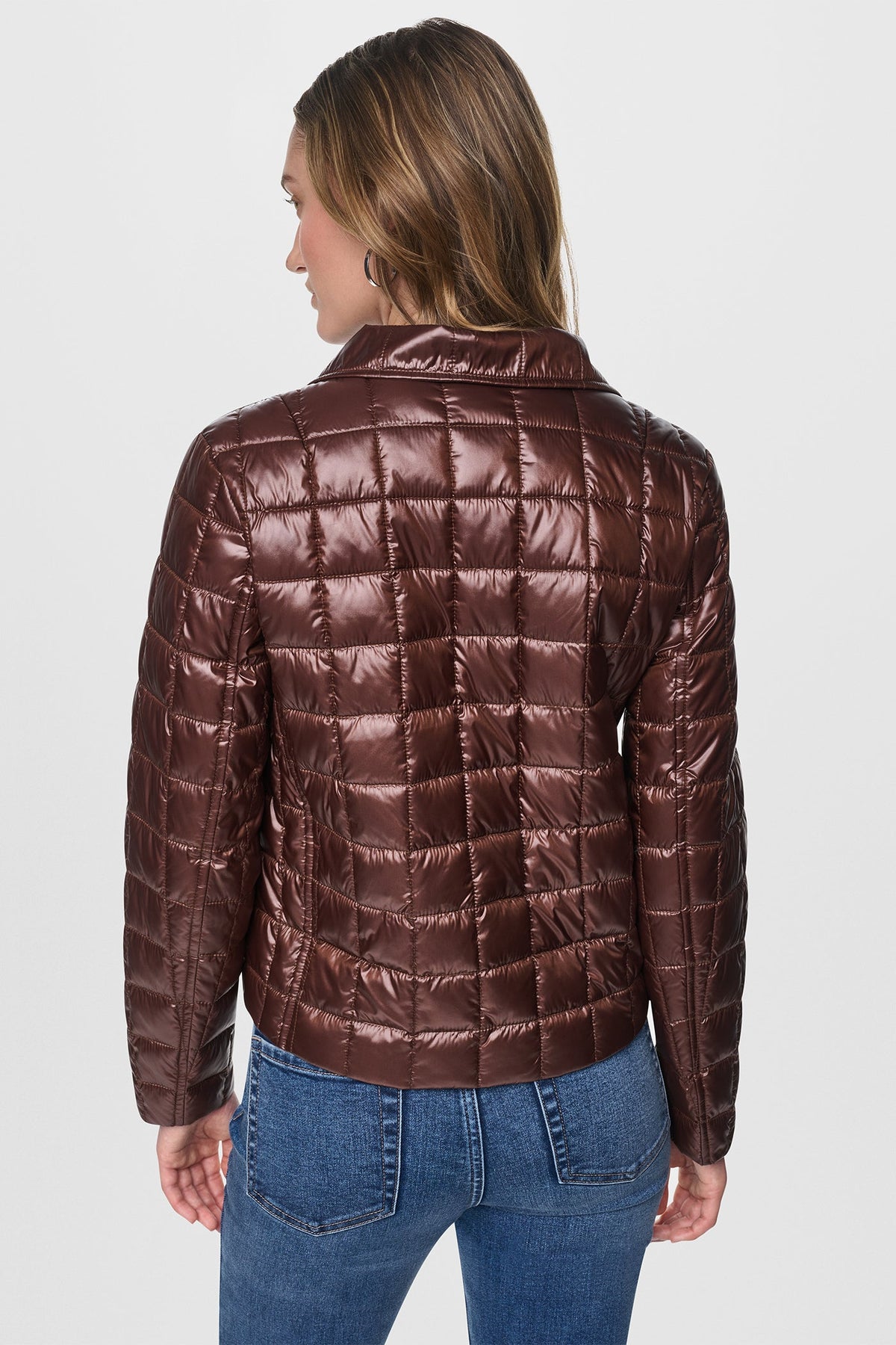 DKNY BOX QUILT PUFFER JACKET