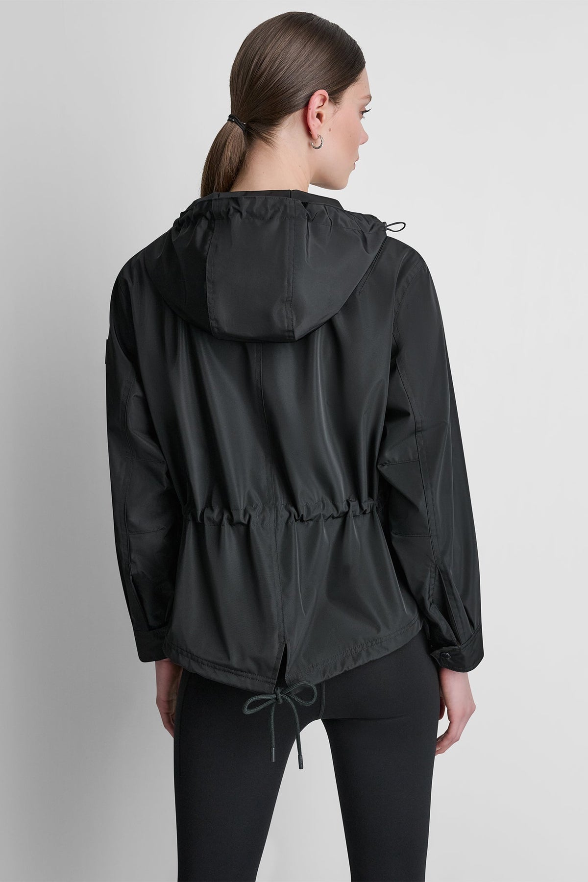 DKNY HIGH-LOW CROPPED JACKET