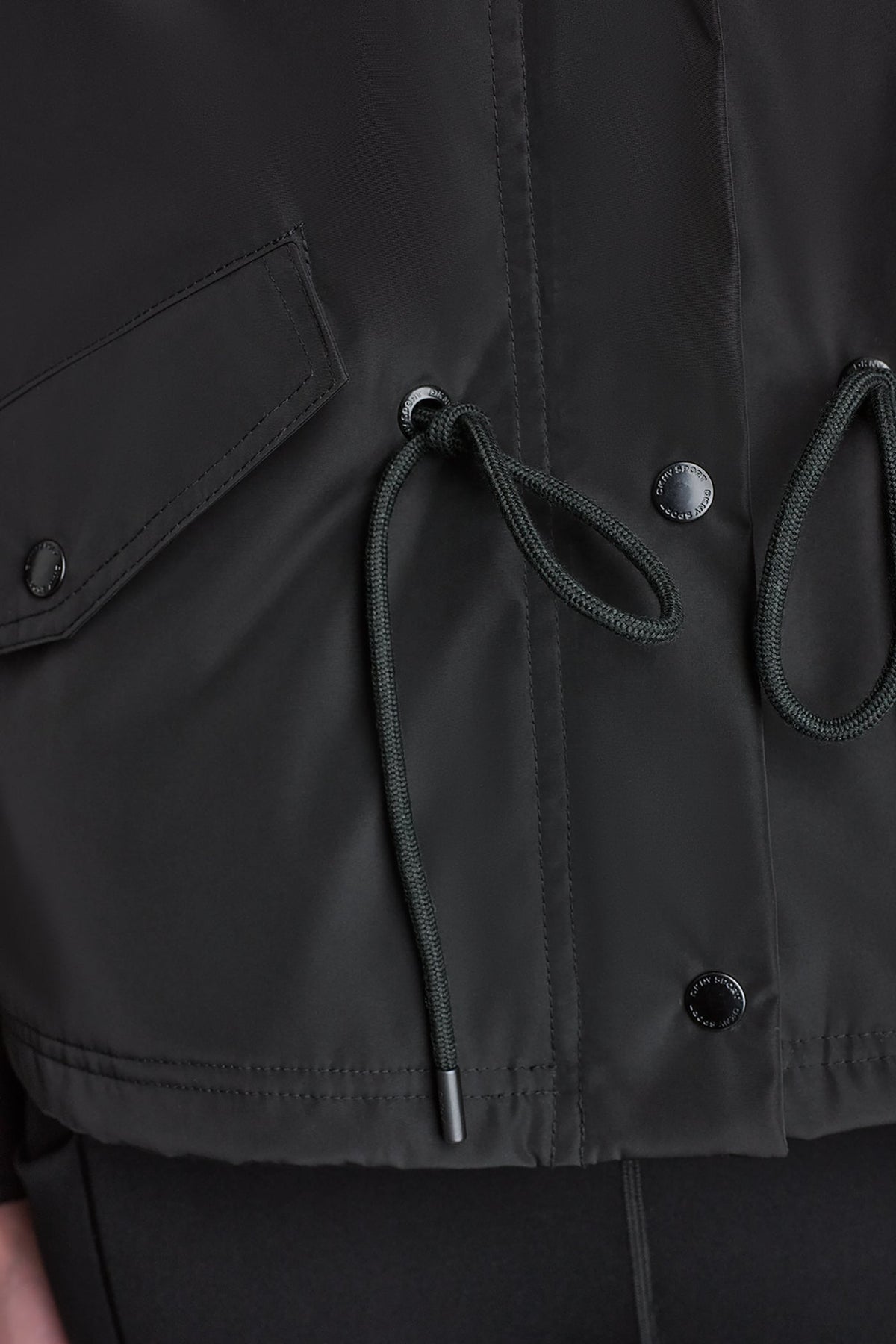 DKNY HIGH-LOW CROPPED JACKET