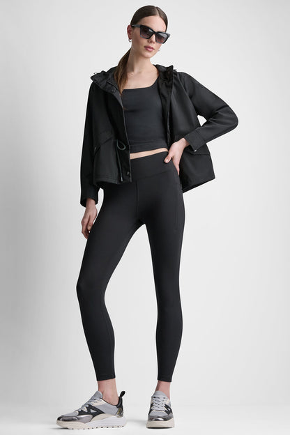 DKNY HIGH-LOW CROPPED JACKET