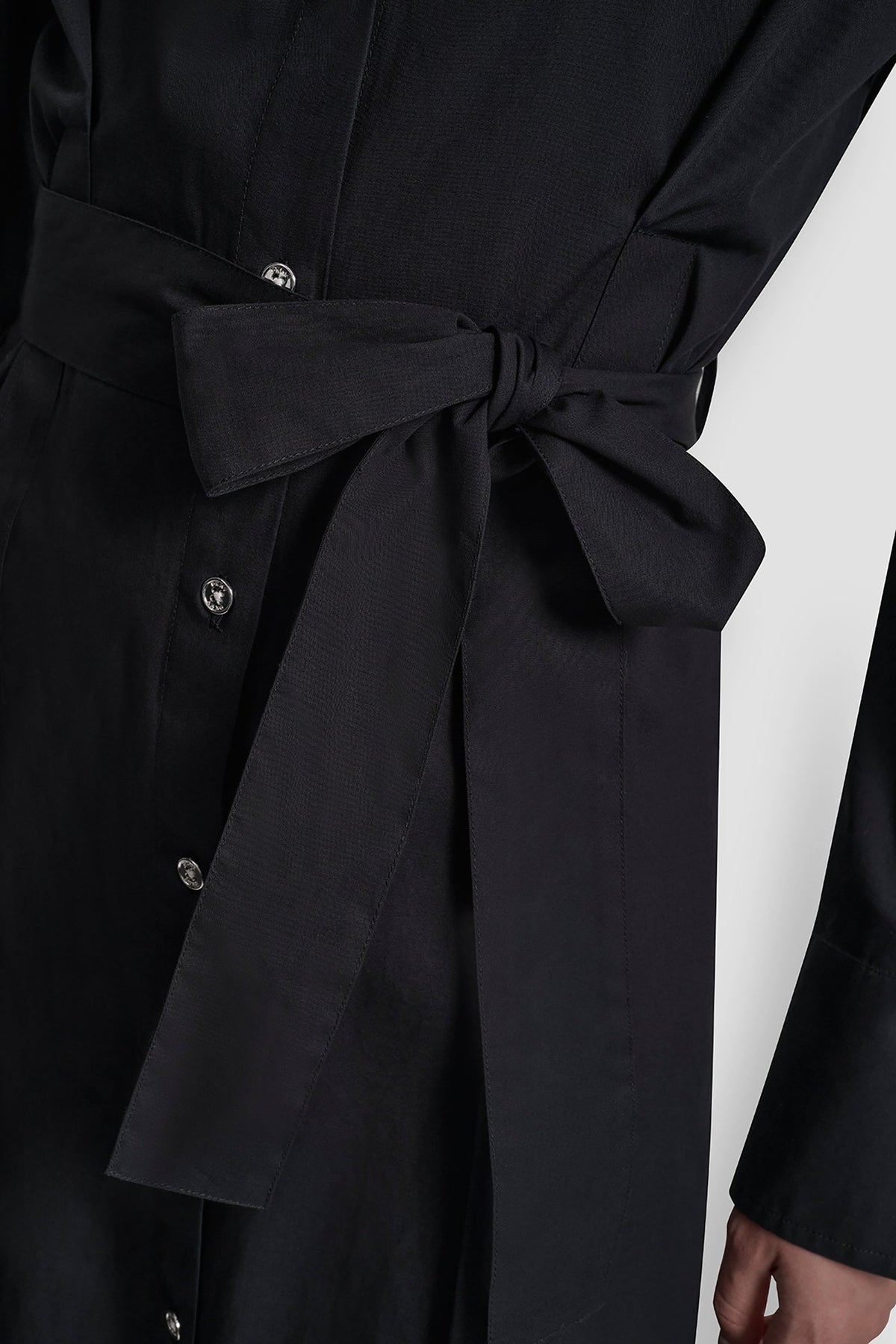 DKNY BUTTON DOWN MIDI SHIRT DRESS