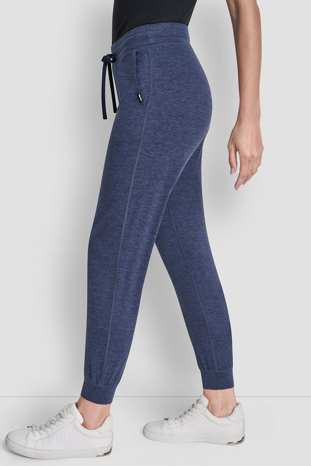 DKNY CROPPED HIGH-RISE SLIM JOGGER