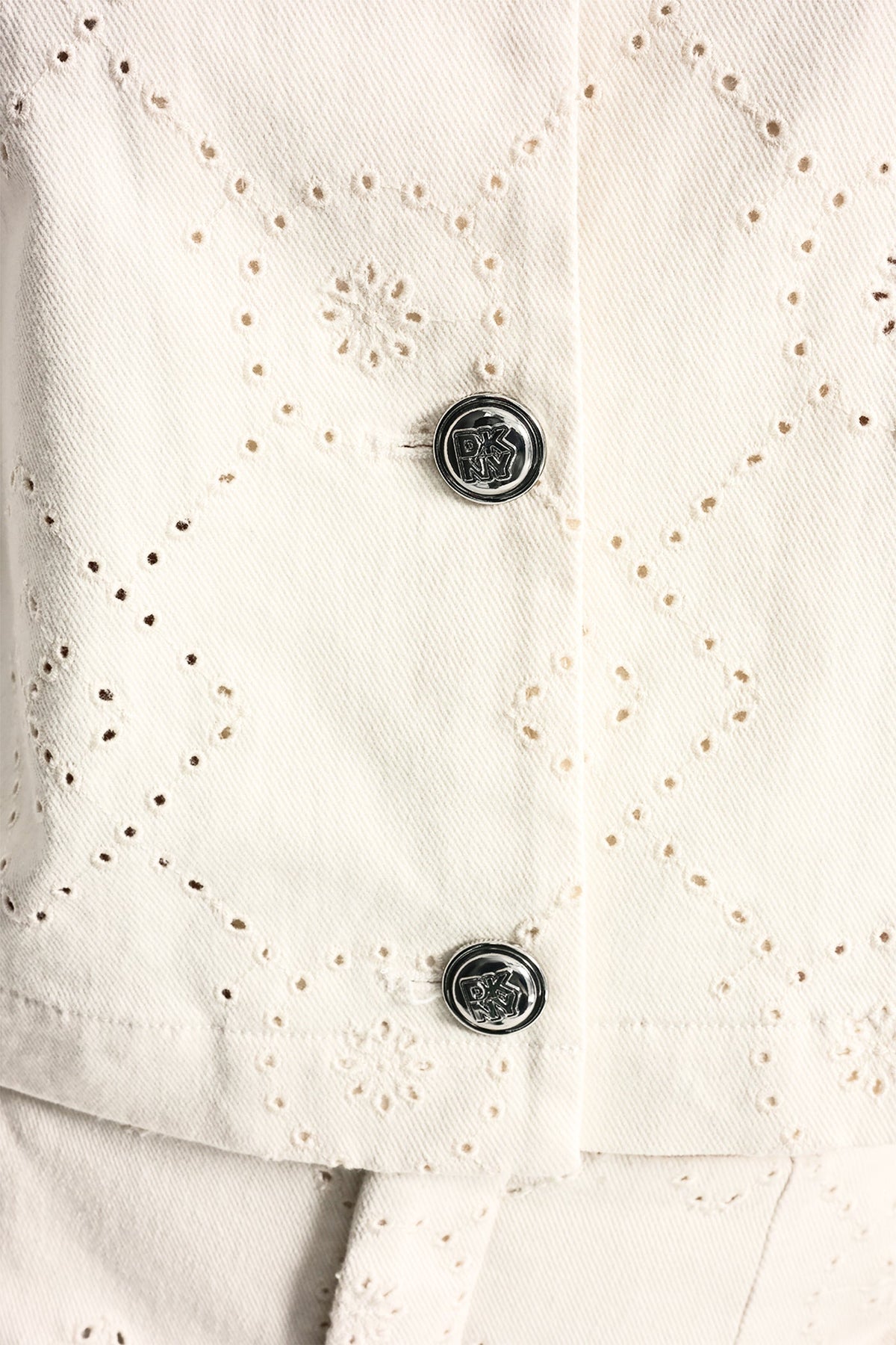 DKNY TEXTURE TWILL BUTTON-FRONT SHIRT