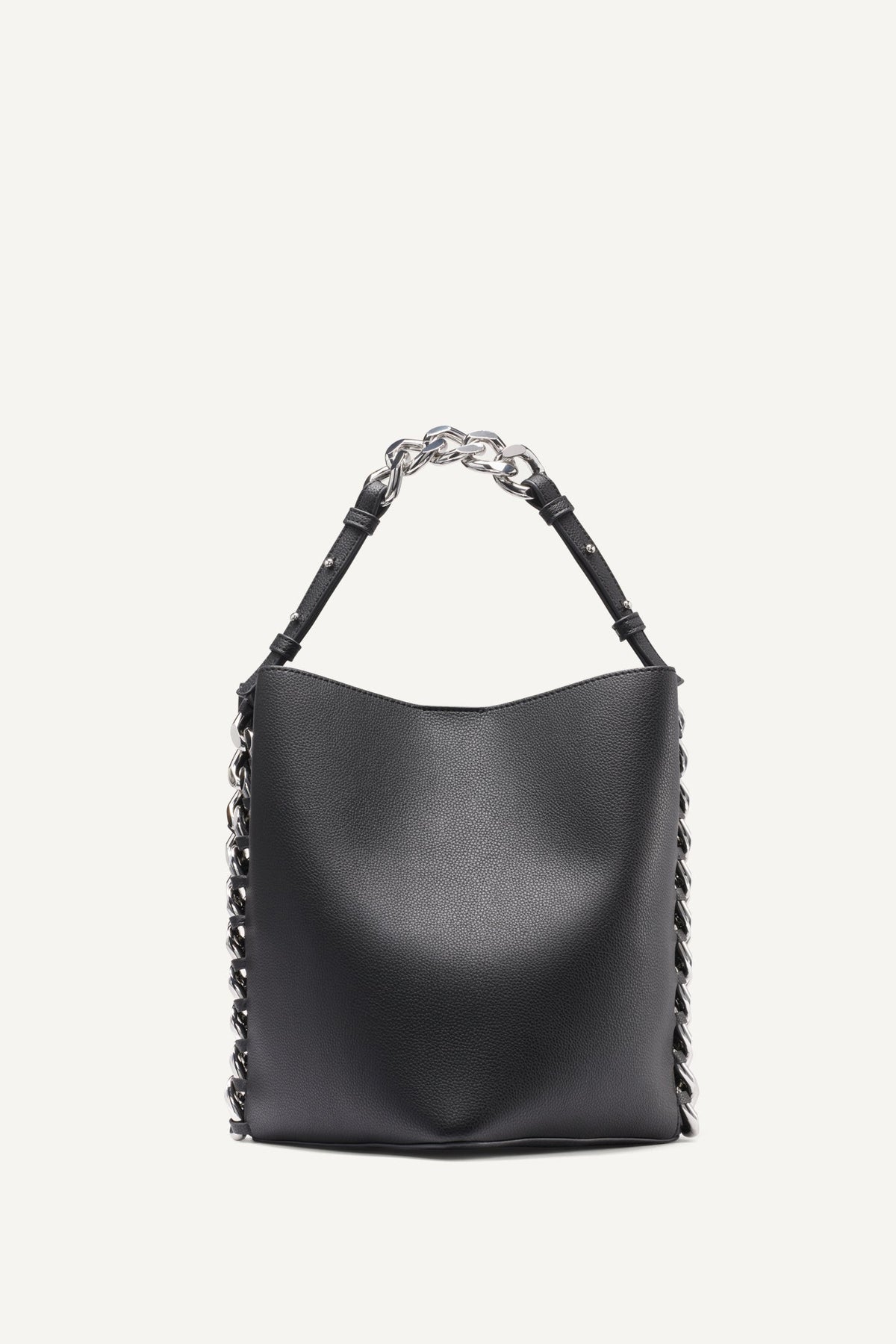 DKNY RIONA CHAIN-TRIMMED BUCKET BAG