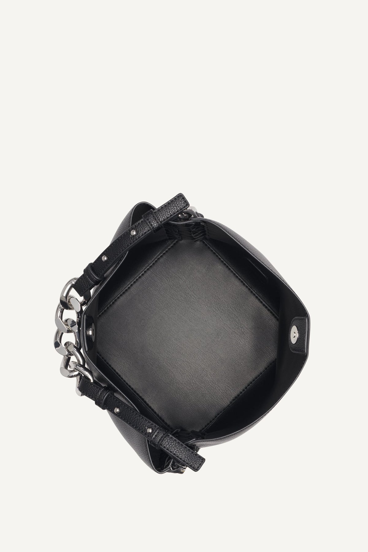 DKNY RIONA CHAIN-TRIMMED BUCKET BAG