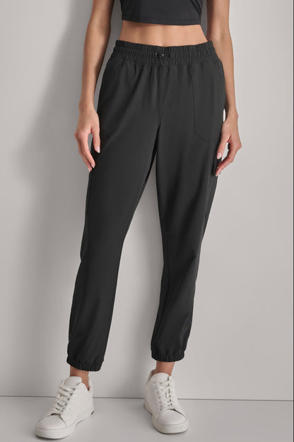 DKNY HIGH-RISE RELAXED CARGO JOGGER