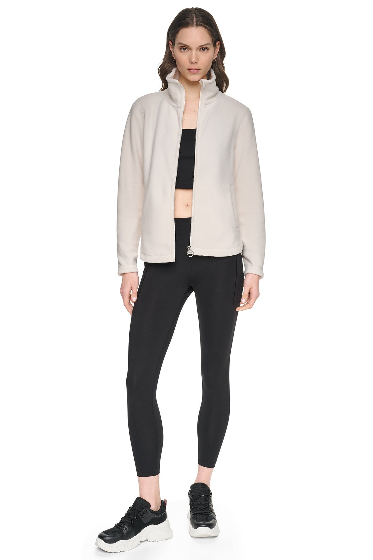 DKNY TECH FLEECE FULL ZIP JACKET