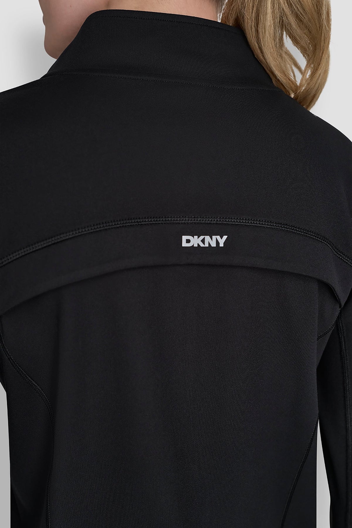 DKNY FUNNEL NECK FULL ZIP JACKET
