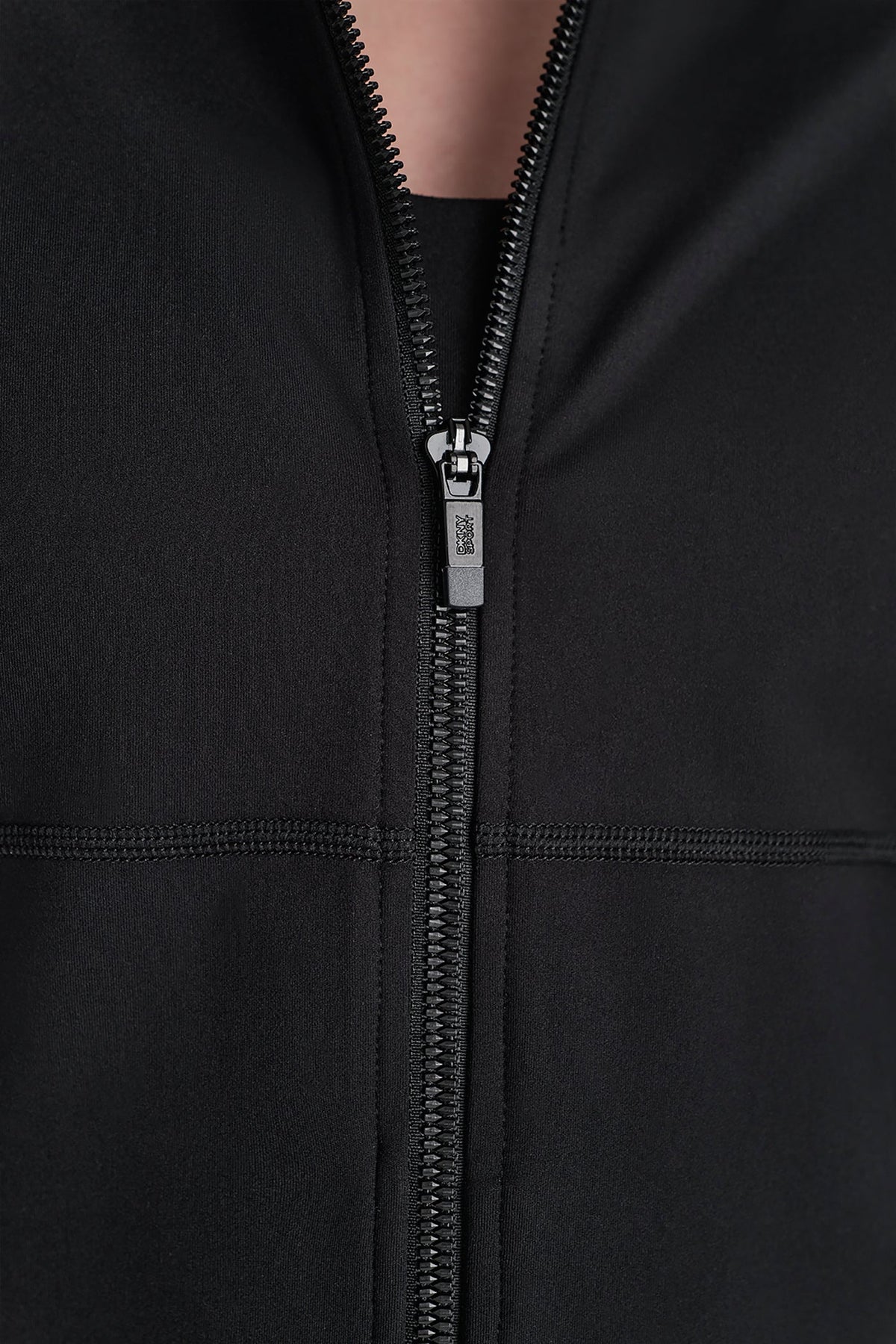 DKNY FUNNEL NECK FULL ZIP JACKET