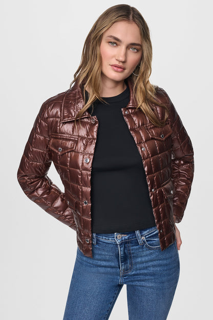 DKNY BOX QUILT PUFFER JACKET
