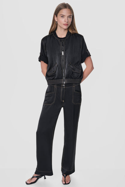 DKNY CONTRAST STITCH JACKET