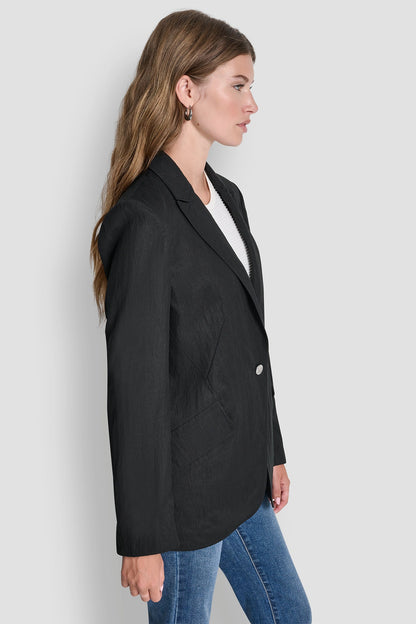 DKNY ZIG ZAG STITCH BLAZER