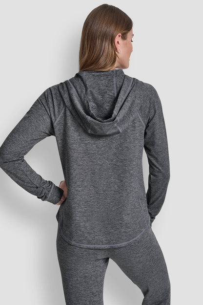 DKNY SPACE-DYED HOODED JACKET