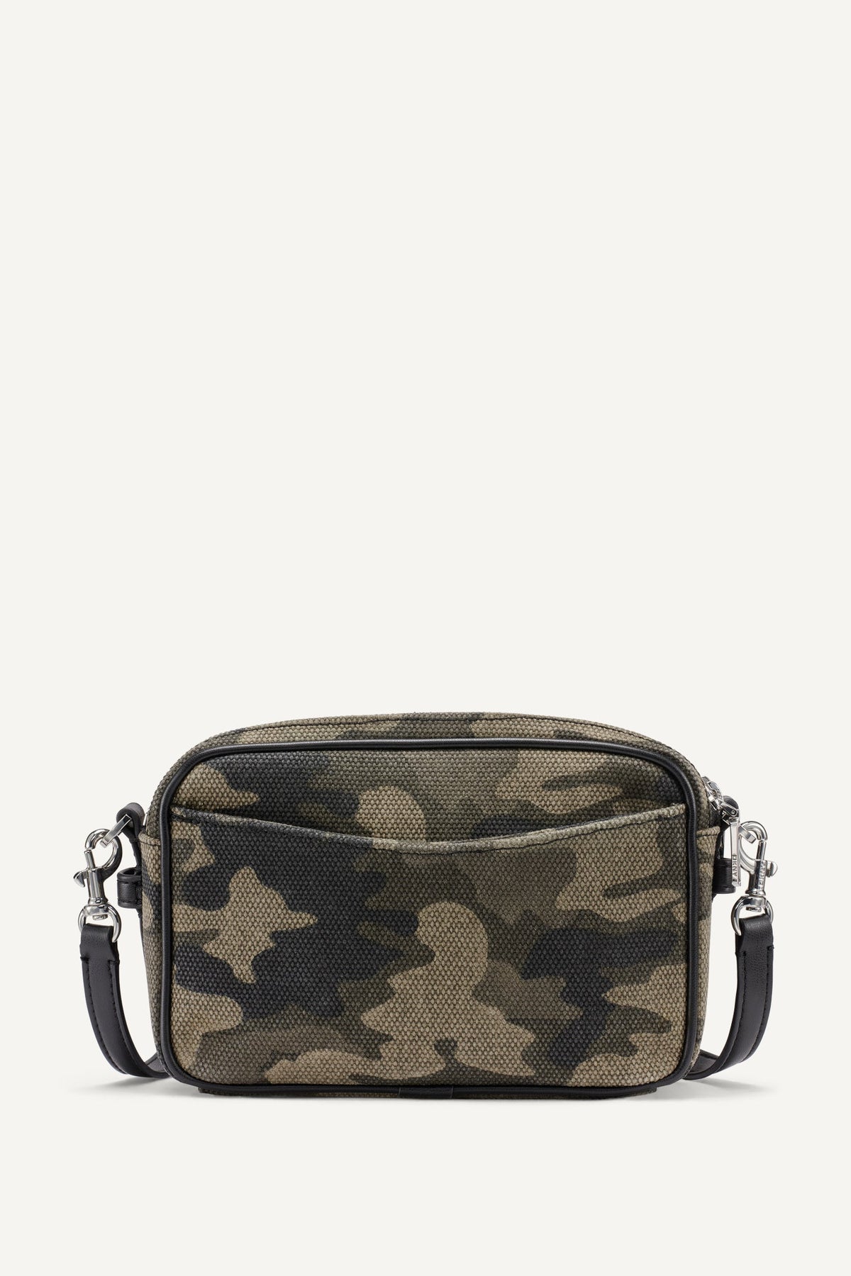 DKNY NELL LOGO-EMBOSSED CAMO CAMERA BAG